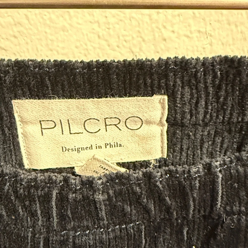 Pilcro Black Corduroy Barrel Pants - Picture 2 of 5